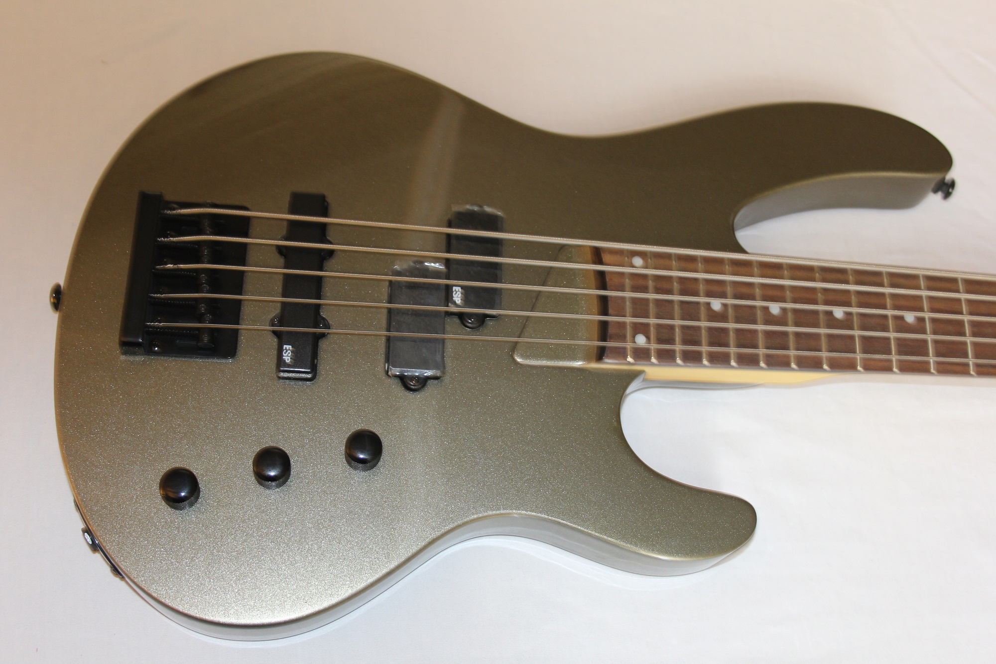 ESP LTD B-55 Titanium Sample/Prototype Bass Guitar | 6-String.com