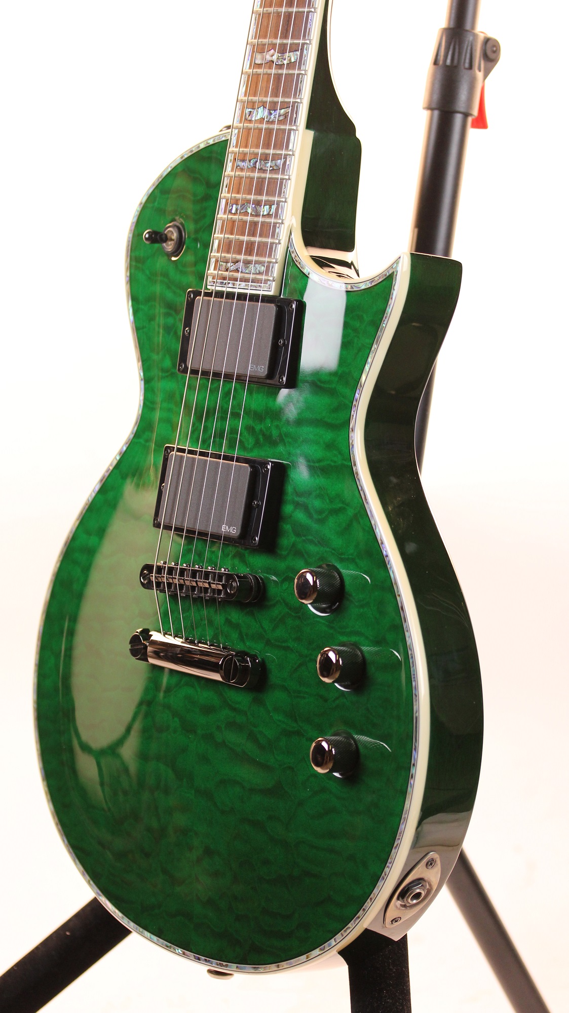 ESP LTD EC-1000 See Thru Green 2008 Electric Guitar NOS Korea | 6