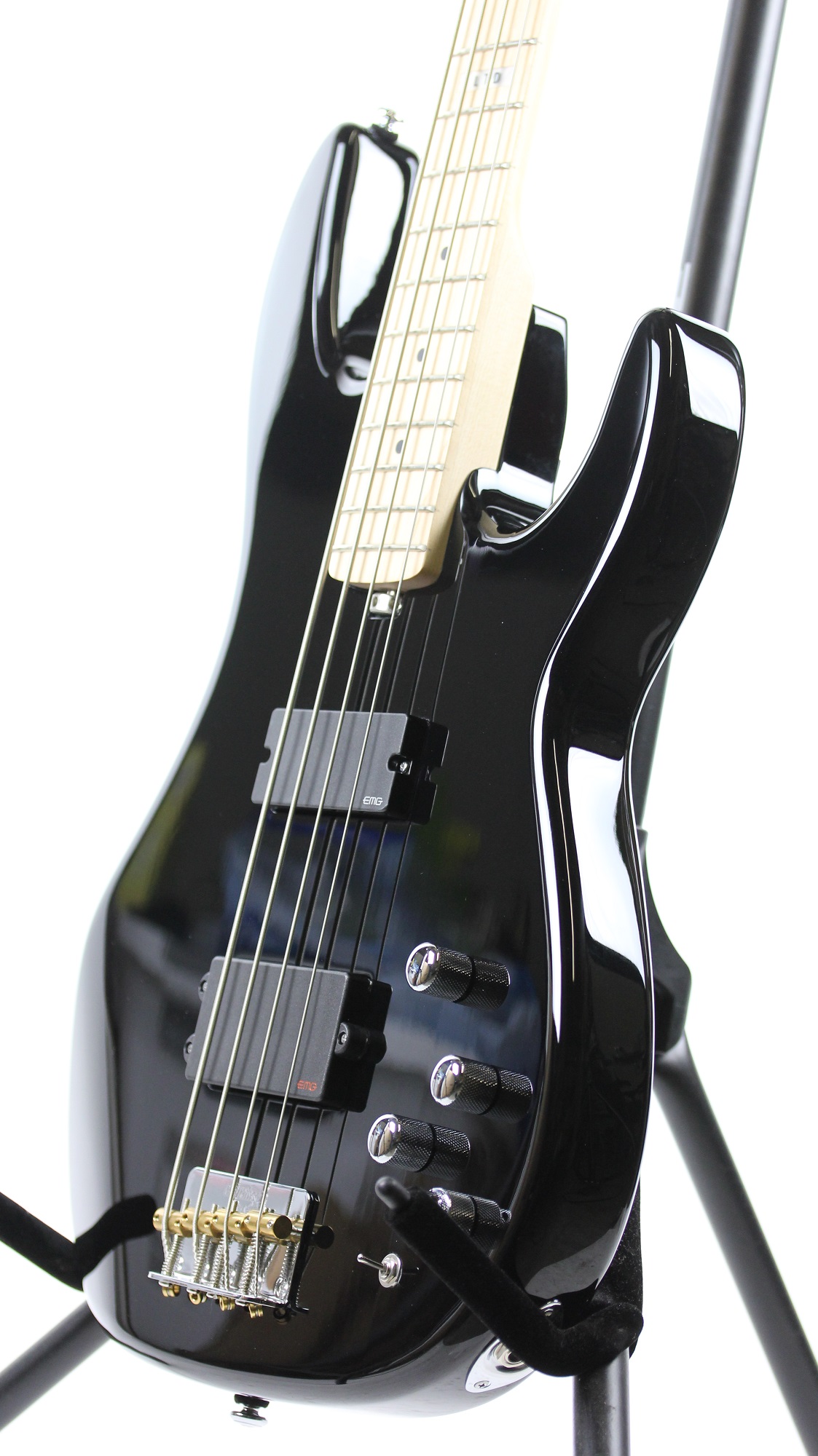 ESP LTD Surveyor 4 BLK Maple Sample/Prototype Bass Guitar | 6-String.com