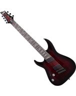 Schecter Omen Elite-7 Multiscale Lefty Guitar Black Cherry Burst, 2468