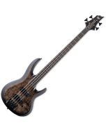 ESP LTD B-4E Burled Poplar Electric Bass Charcoal Burst Satin, LB4EBPCHBS