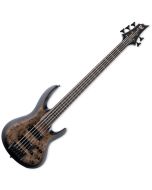 ESP LTD B-5E Burled Poplar Electric Bass Charcoal Burst Satin, LB5EBPCHBS