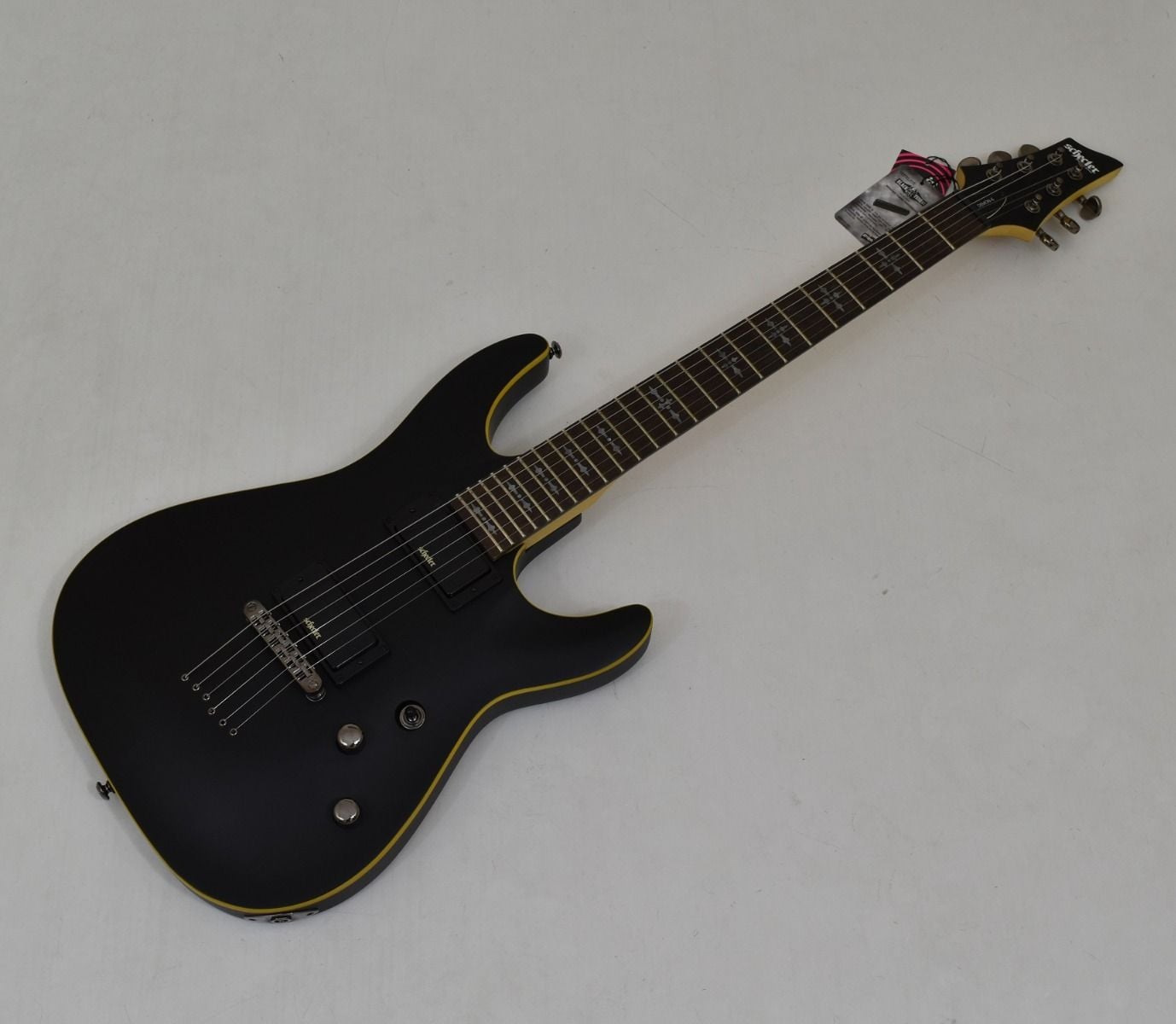 Schecter Demon-6 Guitar Aged Black Satin B-Stock 0224 | 6-String.com