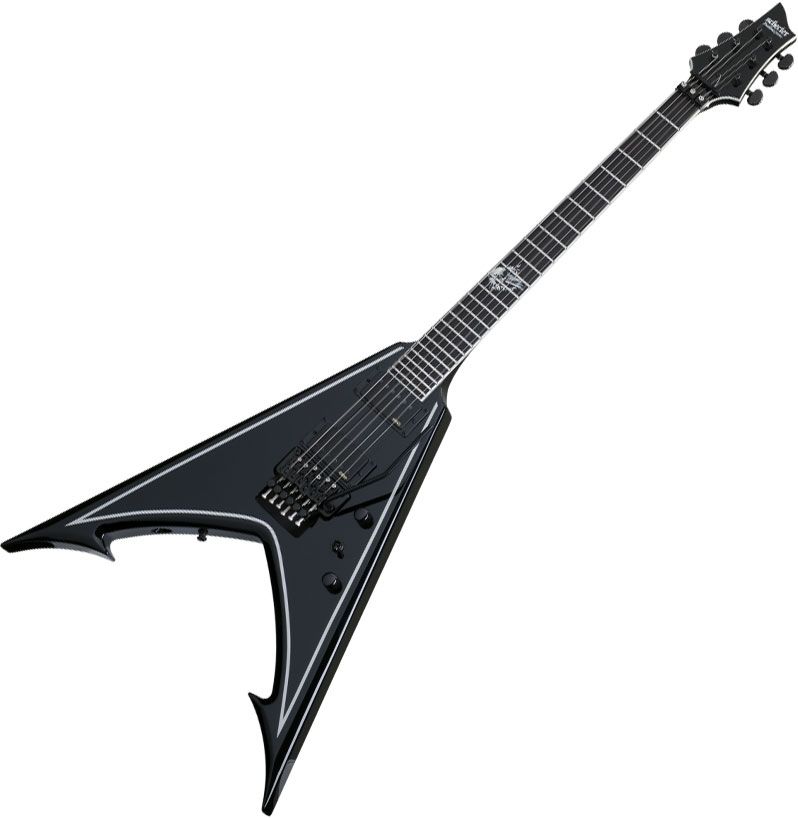 Schecter RavenDark V FR Abbath Signature Electric Guitar in Gloss Black ...