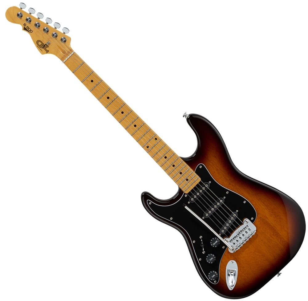 G L Tribute S 500 Left Handed Electric Guitar Tobacco Burst