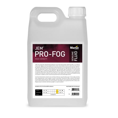 Martin High Density JEM Pro Fog Fluid 4x 2.5L, 97120931