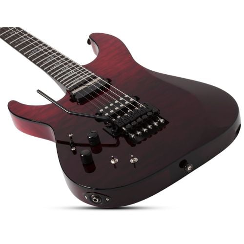 Schecter Reaper-6 FR-S Elite Lefty Guitar Blood Burst | 6-String.com