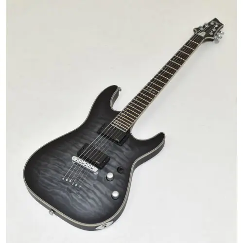 Schecter C-1 Platinum Guitar See-Thru Black Satin B-Stock 1106, 790