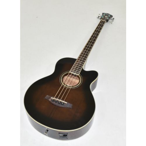 Ibanez AEB10E-DVS Artwood Series Acoustic Electric Bass in Dark Violin Sunburst High Gloss Finish 9618, AEB10EDVS.B