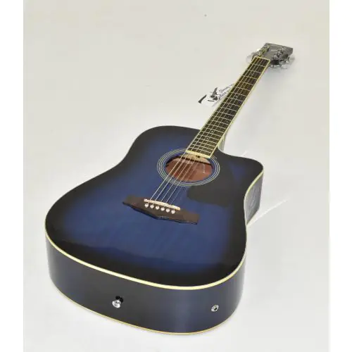 Ibanez PF15ECEWC-TBS PF Series Acoustic Guitar in Transparent Blue Sunburst High Gloss Finish 2222, PF15ECEWCTBS.B 0573