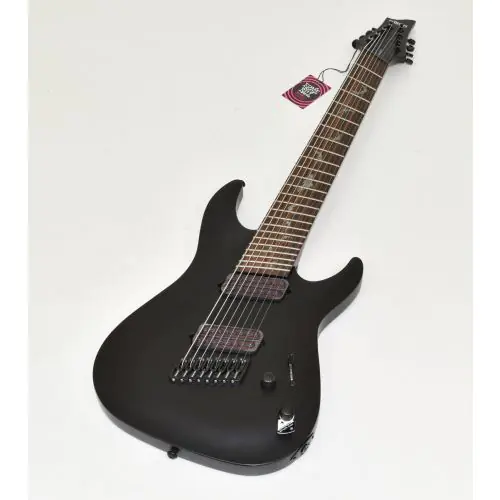 Schecter Damien-8 Multiscale Guitar Satin Black B-Stock 0724, 2477