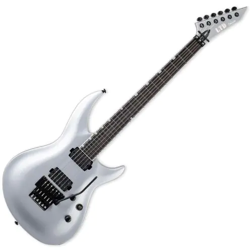 ESP LTD H3-1000FR Electric Guitar in Metallic Silver, LH31000FRMS