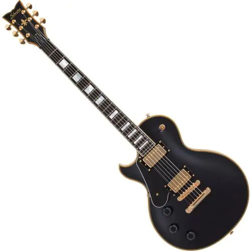 Schecter Solo-II Custom Lefty Guitar Aged Black Satin, 662