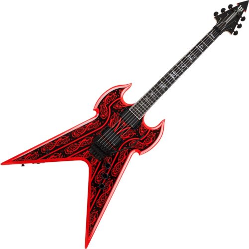 Wylde Audio Warhammer FR Nose Dragon Red Pinstripe Guitar, WYLDE 4580