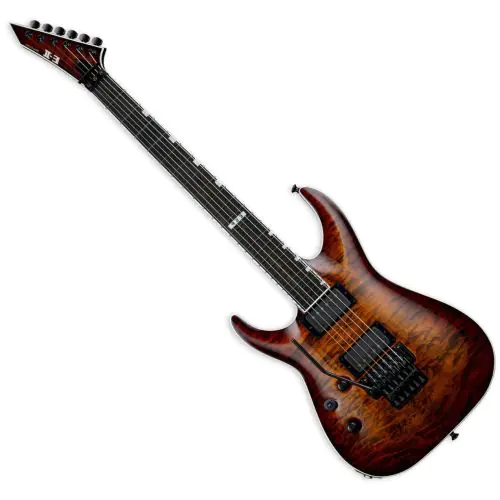 ESP E-II Horizon FR-II Tiger Eye Sunburst Lefty Guitar, EIIHORFRIITESBLH