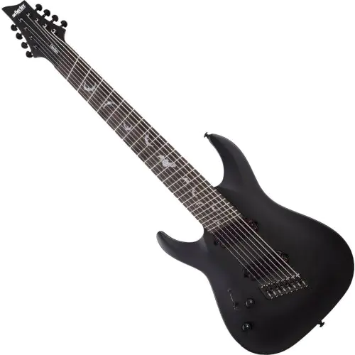 Schecter Damien-8 Multiscale Lefty Electric Guitar, 2479