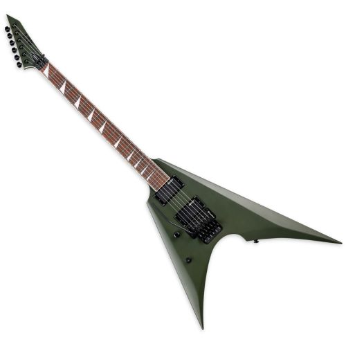 ESP LTD Arrow-200 Lefty Guitar Military Green Satin B-Stock, LARROW200MGSLH