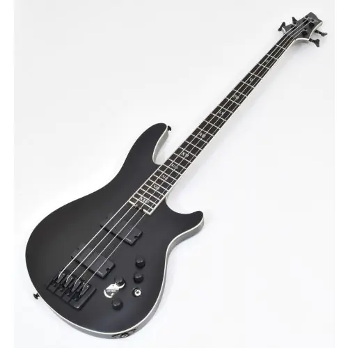 Schecter SLS ELITE-4 Evil Twin Bass in Satin Black Mint, 1392