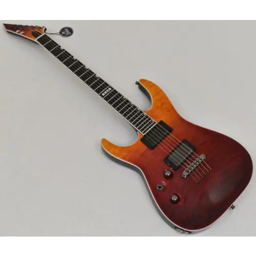 ESP E-II Horizon NT-II Tiger Eye Amber Fade Lefty Guitar B-Stock, EIIHORNTIITEAFDLH