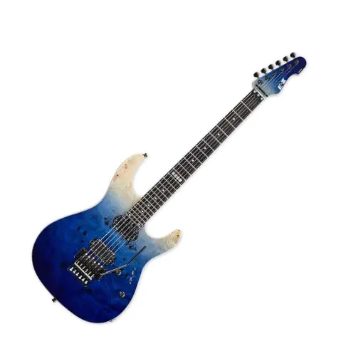 ESP E-II SN-2 Electric Guitar in Blue Natural Fade, EIISN2BMBLUNFD