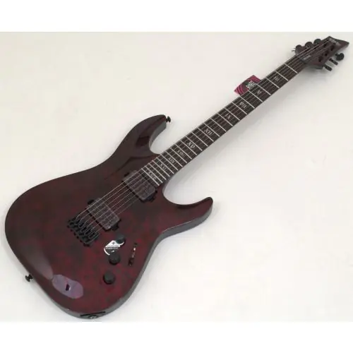 Schecter C-1 Apocalypse Guitar in Red Reign B Stock 1432, 3055