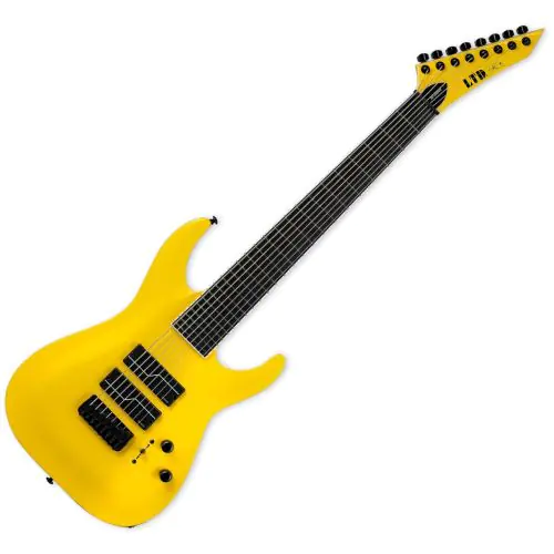 ESP LTD SC-608 Baritone Stephen Carpenter Guitar Yellow, LSC608BYELF1