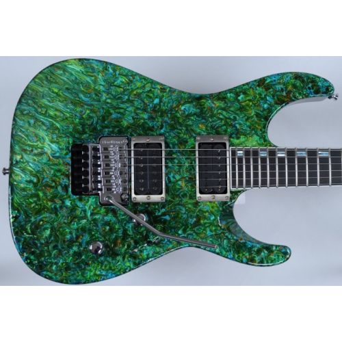 ESP M-II 2016 Exhibition Japan Custom Shop Guitar in Liquid JEM Green Finish