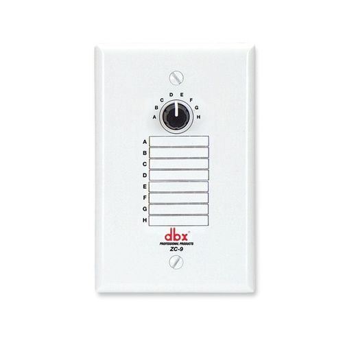 dbx ZC9 Wall Mounted Zone Controller, DBXZC9V