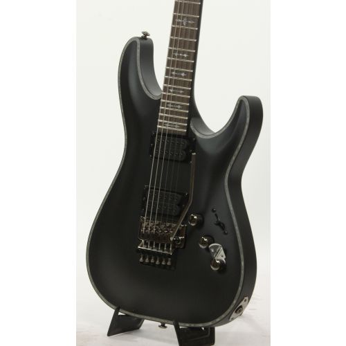 Schecter Hellraiser C-1 FR Passive SBK Satin Black Electric Guitar