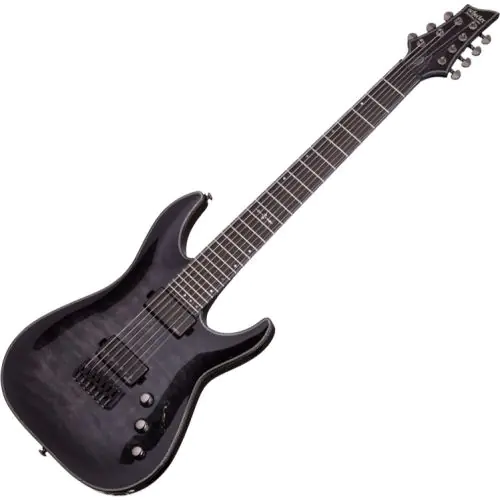 Schecter Hellraiser Hybrid C-7 Electric Guitar Trans Black Burst, 1924