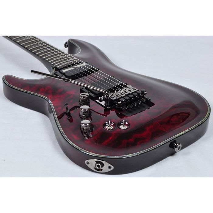 Schecter Hellraiser C 1 Fr Sustainiac Left Handed Electric Guitar Black Cherry