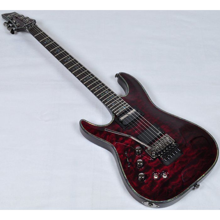 Schecter Hellraiser C 1 Fr Sustainiac Left Handed Electric Guitar Black Cherry