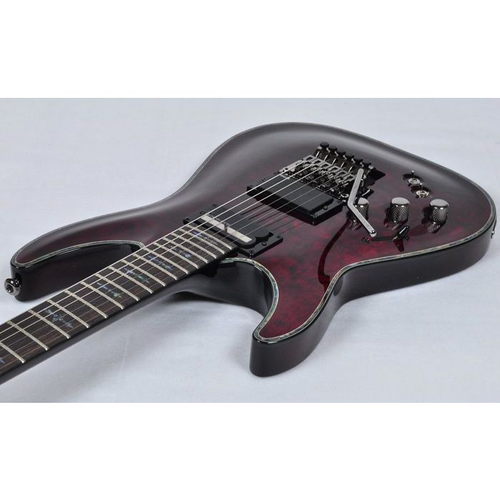 Schecter Hellraiser C 1 Fr Sustainiac Left Handed Electric Guitar Black Cherry