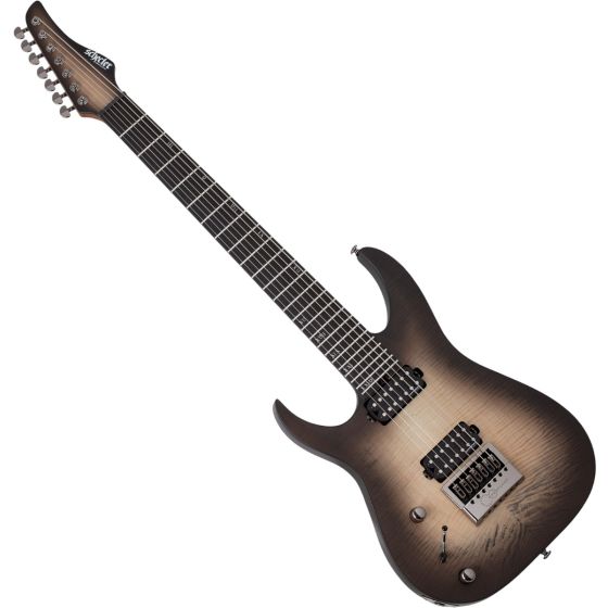 Schecter Banshee Mach-7 Evertune Lefty Guitar Fallout Burst, 1421