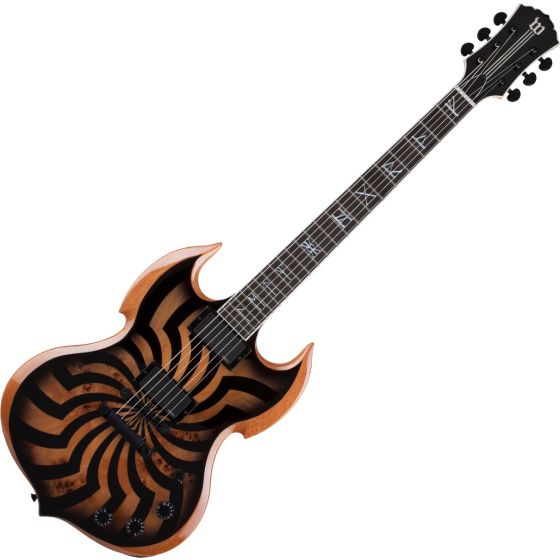 Wylde Audio Barbarian Buzzsaw Charcoal Burst Guitar, WYLDE4540