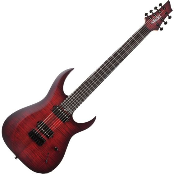 Schecter Sunset-7 Extreme Electric Guitar Scarlet Burst, 2573