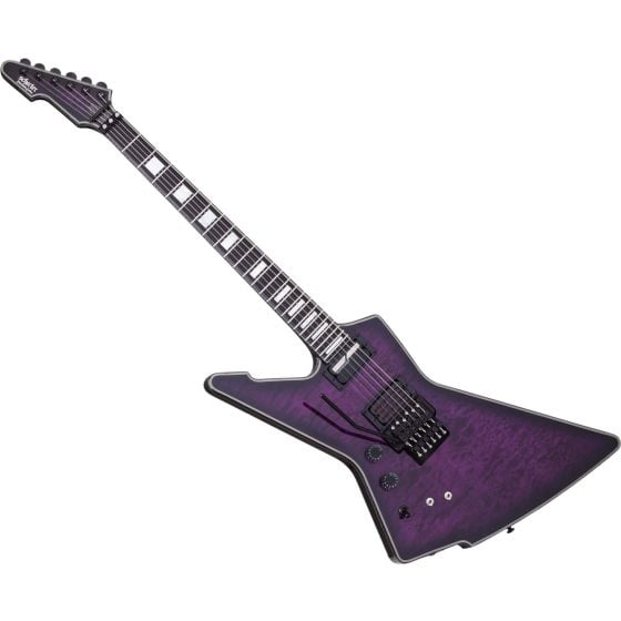 Schecter E-1 FR S Lefty Guitar Trans Purple Burst, 3254