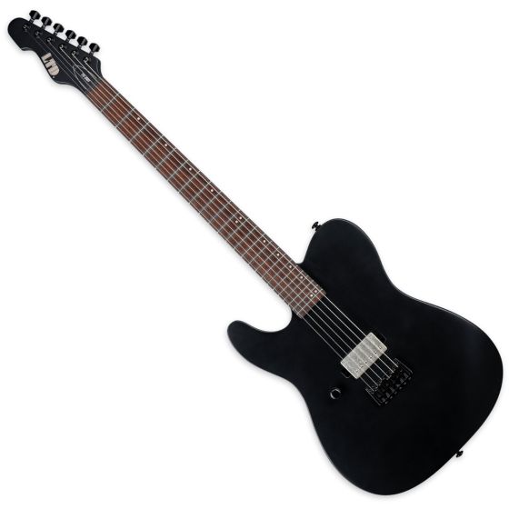 ESP LTD TE-201 Black Satin Lefty Guitar, LTE201BLKSLH