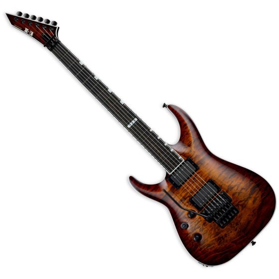 ESP E-II Horizon FR-II Tiger Eye Sunburst Lefty Guitar, EIIHORFRIITESBLH