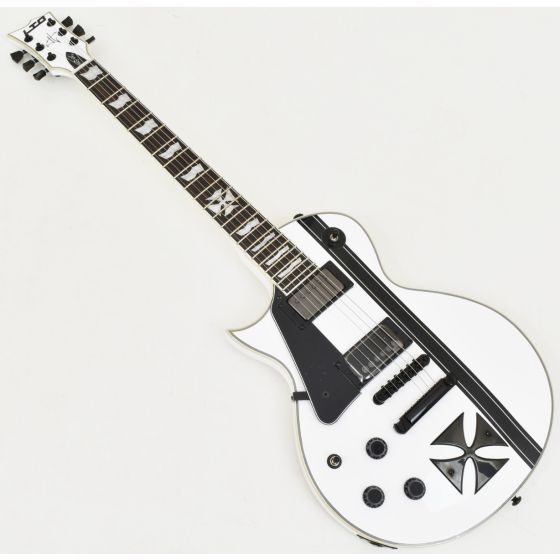 ESP LTD Iron Cross James Hetfield Lefty Guitar Snow White B-Stock 2487, LTD Iron Cross LH