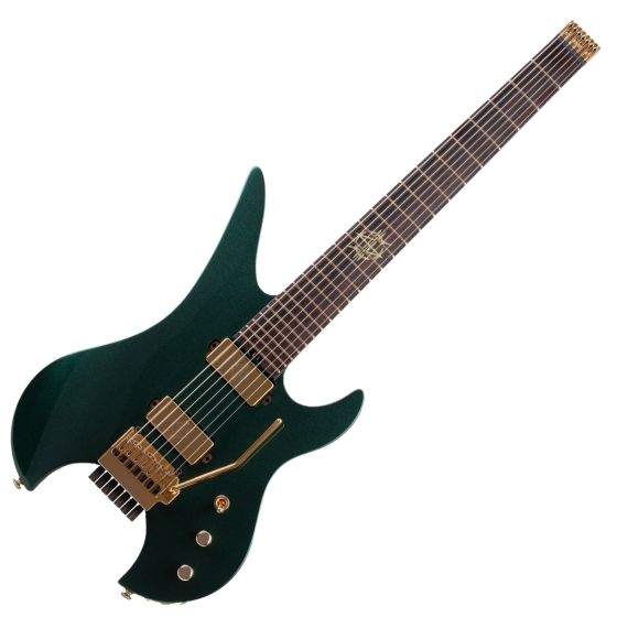 Schecter Synyster Gates Custom 7 TR Headless Guitar Oak Green Metallic, 2111