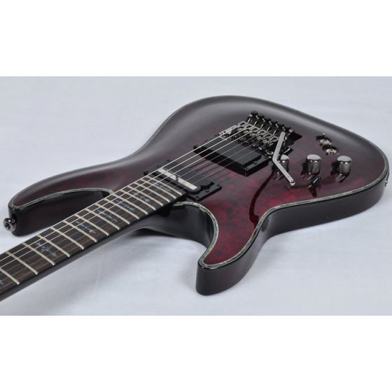 Schecter Hellraiser C-1 FR Sustainiac Left Handed Electric Guitar Black ...