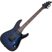 Schecter Omen Elite-6 Electric Guitar See-Thru Blue Burst, 2452