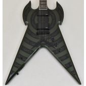 Wylde Audio Warhammer Nose Dragon Metallic Green Bullseye Guitar B-Stock, WYLDE 4581