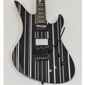 Schecter Synyster Custom-S Guitar Gloss Black Silver Pin Stripes B-Stock 0530, SCHECTER1741