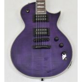 ESP LTD EC-1000 Guitar See Thru Purple B-Stock, LEC1000FMSTP