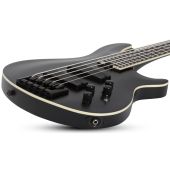 Schecter SLS ELITE-5 Evil Twin Electric Bass in Satin Black, 1395