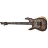 Schecter Reaper-6 Left Handed Electric Guitar in Satin Charcoal Burst, 1512