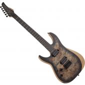 Schecter Reaper-6 Left Handed Electric Guitar in Satin Charcoal Burst, 1512