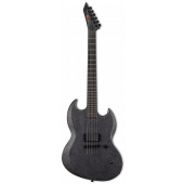ESP LTD Reba Meyers Code Orange RM-600 Black Marble Satin Electric Guitar w/Case, LRM600BMS